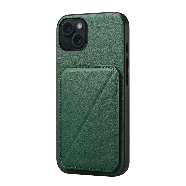 D04 Calf Texture Dual Card Slot Holder Phone Case, Series 4