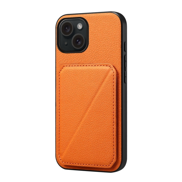 D04 Calf Texture Dual Card Slot Holder Phone Case, Series 3