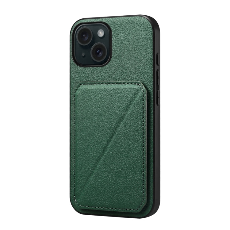 D04 Calf Texture Dual Card Slot Holder Phone Case, Series 3