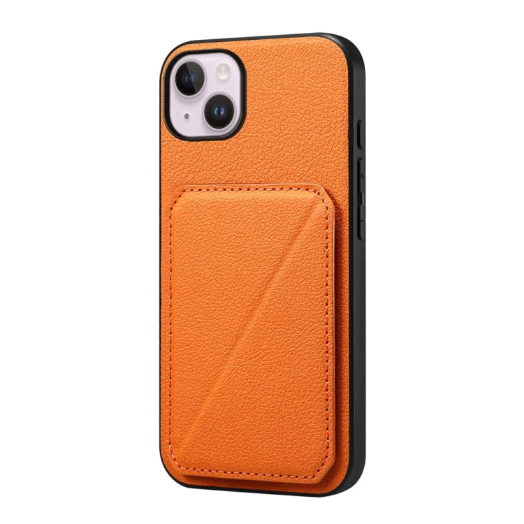 D04 Calf Texture Dual Card Slot Holder Phone Case, Series 4