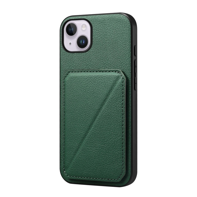 D04 Calf Texture Dual Card Slot Holder Phone Case, Series 4