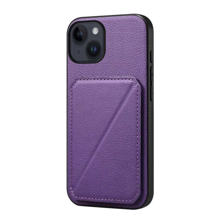 D04 Calf Texture Dual Card Slot Holder Phone Case, Series 2