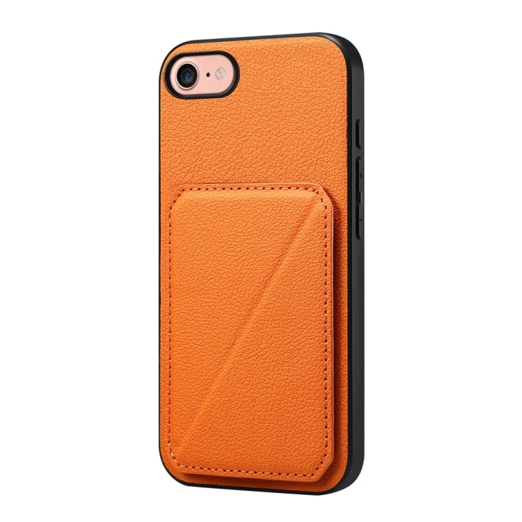 D04 Calf Texture Dual Card Slot Holder Phone Case, Series 1