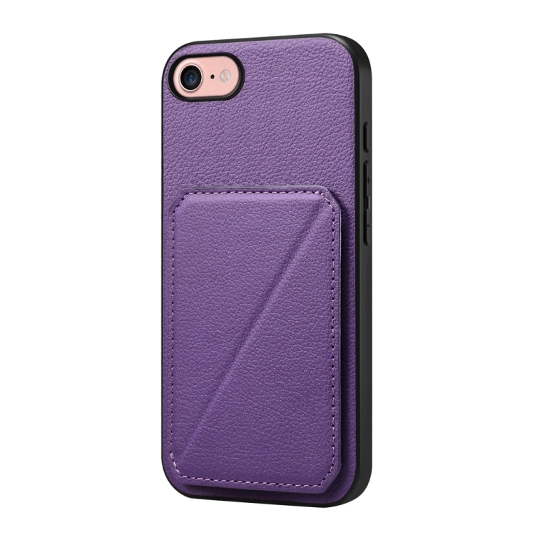 D04 Calf Texture Dual Card Slot Holder Phone Case, Series 1