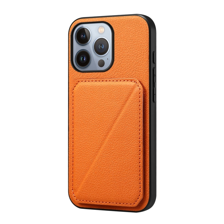 D04 Calf Texture Dual Card Slot Holder Phone Case, Series 1