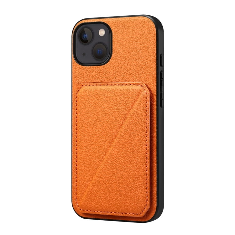 D04 Calf Texture Dual Card Slot Holder Phone Case, Series 4