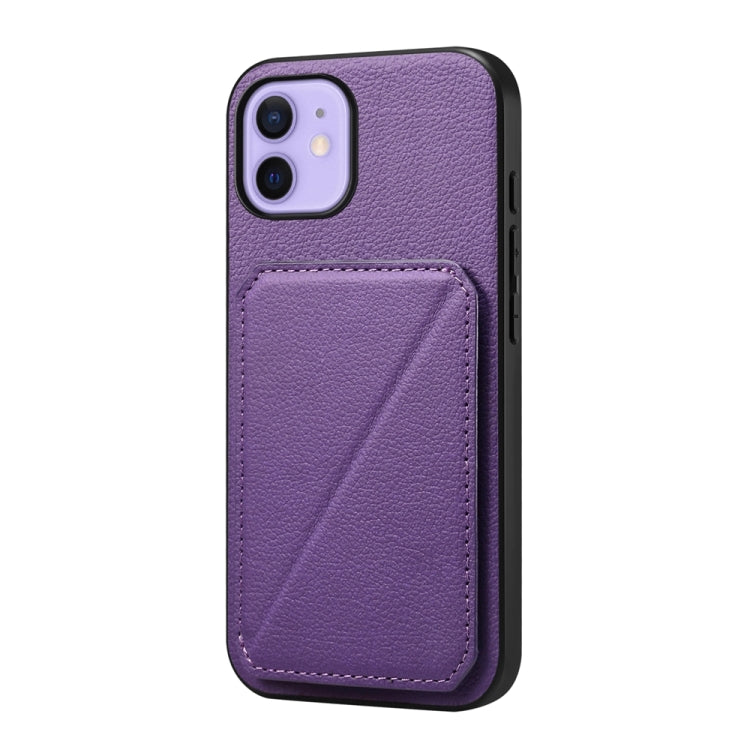 D04 Calf Texture Dual Card Slot Holder Phone Case, Series 1