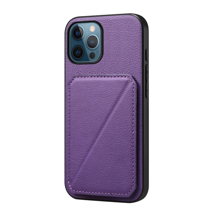 D04 Calf Texture Dual Card Slot Holder Phone Case, Series 3