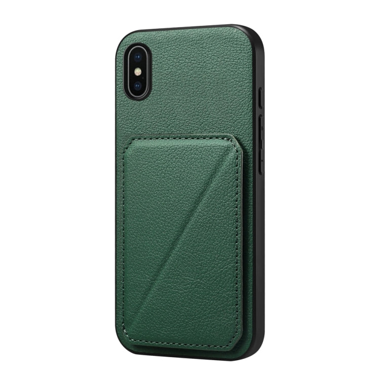 D04 Calf Texture Dual Card Slot Holder Phone Case, Series 2