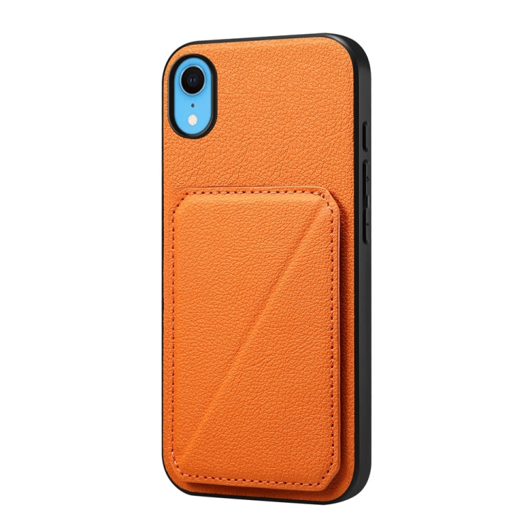 D04 Calf Texture Dual Card Slot Holder Phone Case, Series 1