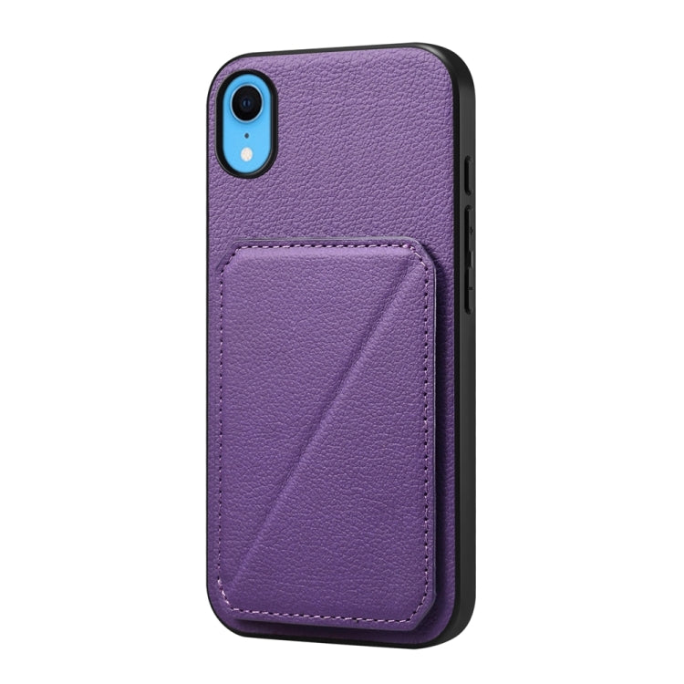 D04 Calf Texture Dual Card Slot Holder Phone Case, Series 1