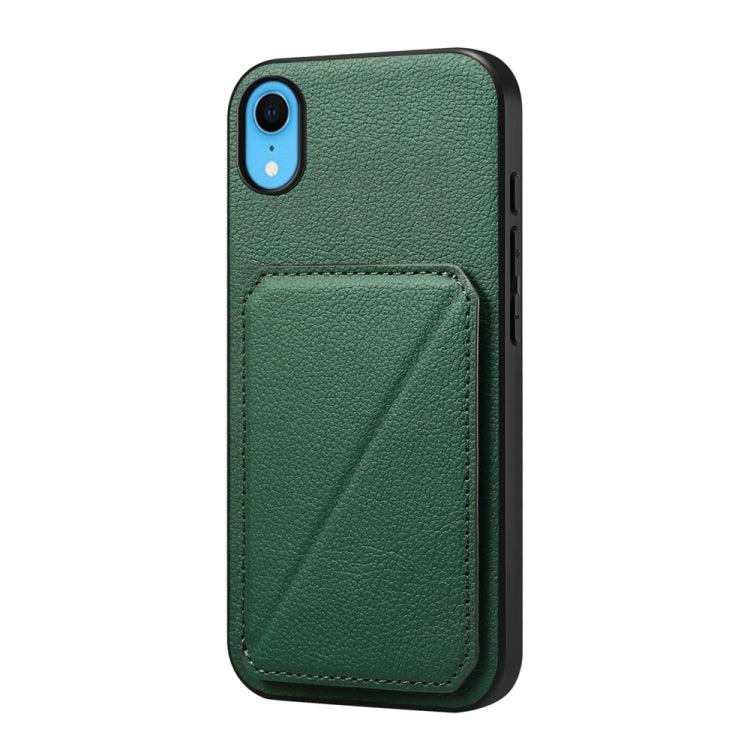 D04 Calf Texture Dual Card Slot Holder Phone Case, Series 1