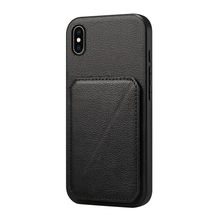 D04 Calf Texture Dual Card Slot Holder Phone Case, Series 3