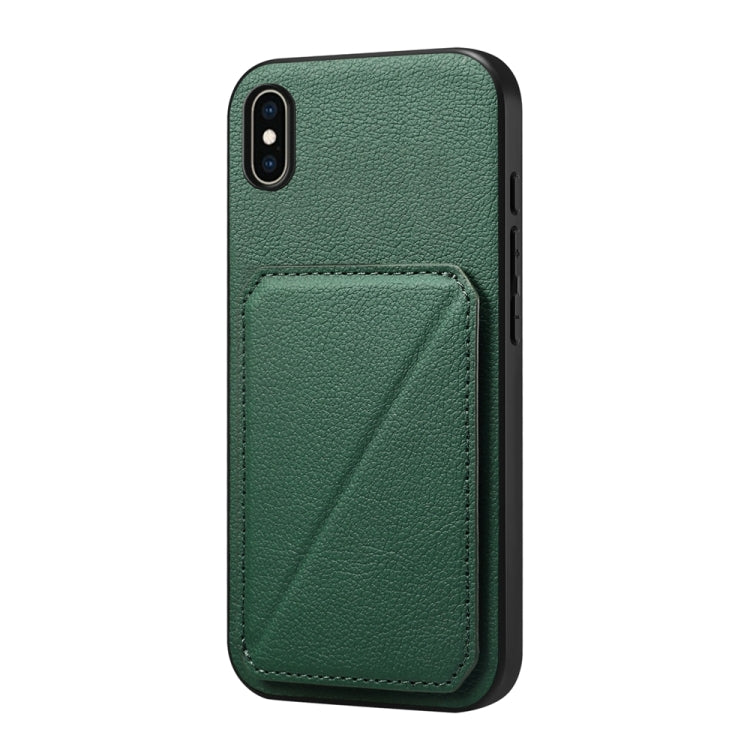 D04 Calf Texture Dual Card Slot Holder Phone Case, Series 3