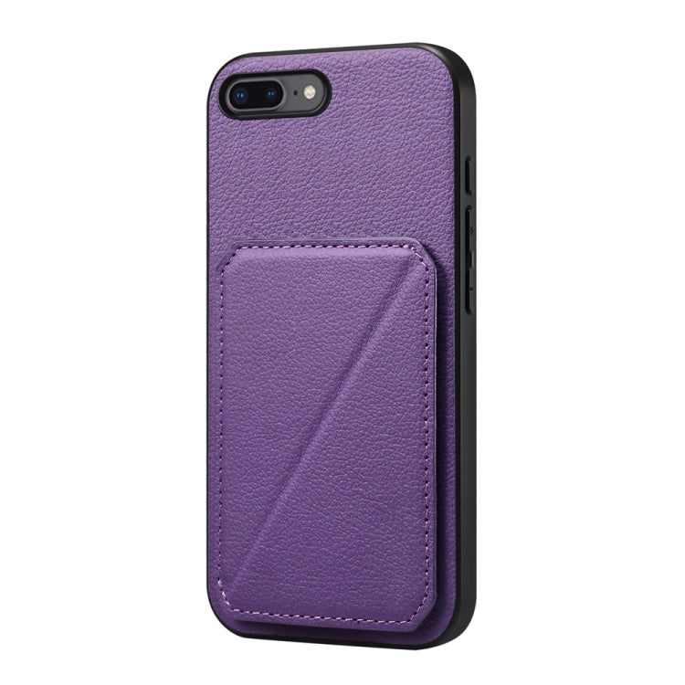 D04 Calf Texture Dual Card Slot Holder Phone Case, Series 4