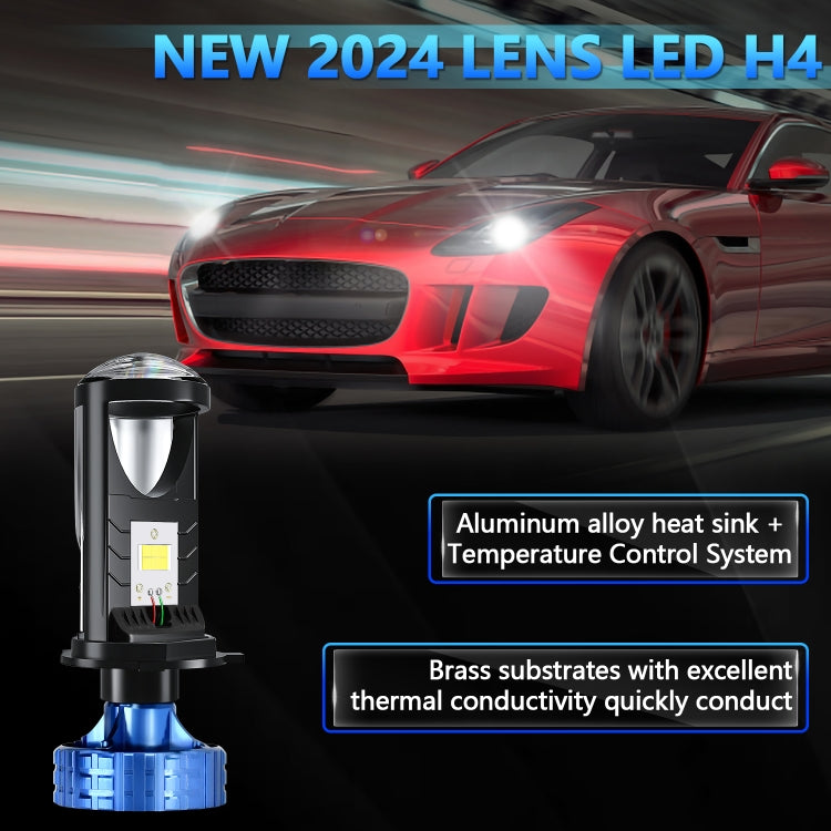 N4 1 Pair H4 Car mini Bifocal LED Lens Headlight ÎҵÄÉ̵ê