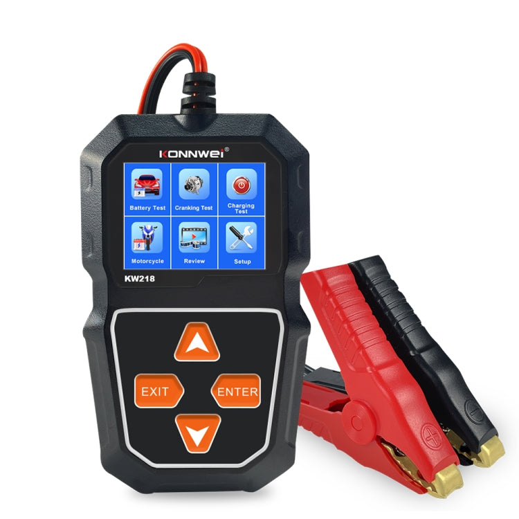 KONNWEI KW218 2.4 inch Color Screen Car Battery Tester