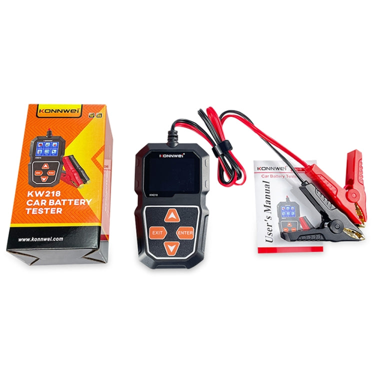 KONNWEI KW218 2.4 inch Color Screen Car Battery Tester