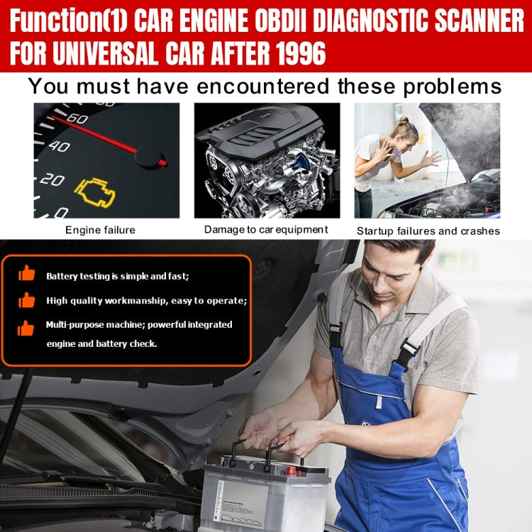 KONNWEI KW851 2 in 1 Car OBDll Scanner Diagnostic Tool Oil Service Light Reset