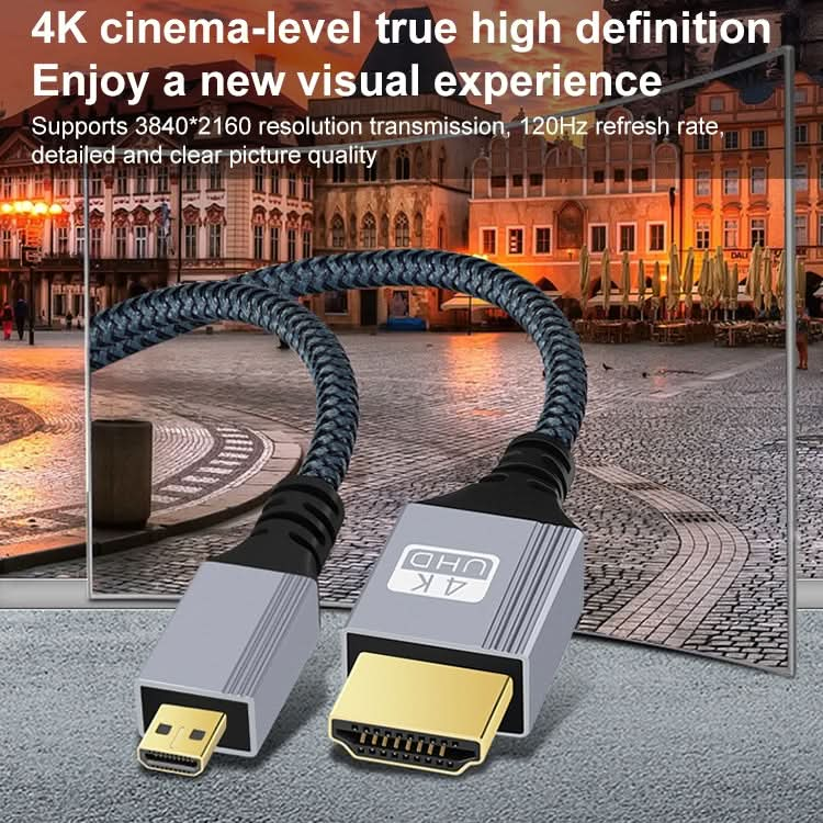 HDTV to Micro HDTV 4K 120Hz Computer Digital Camera HD Video Adapter Cable My Store