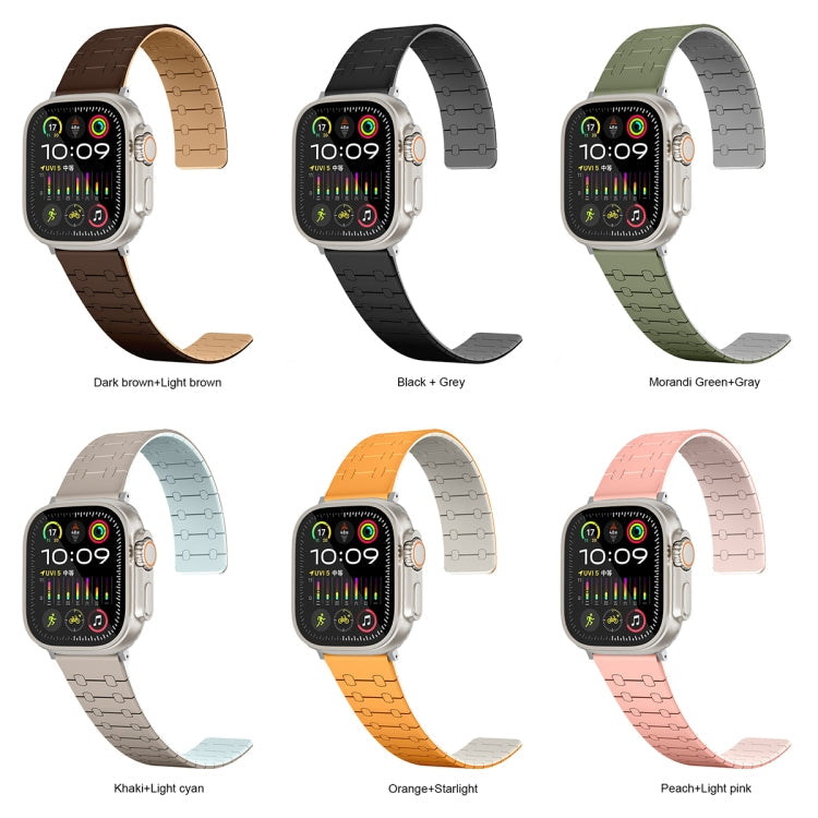 Two Color Loop Magnetic Silicone Watch Band, Series 1