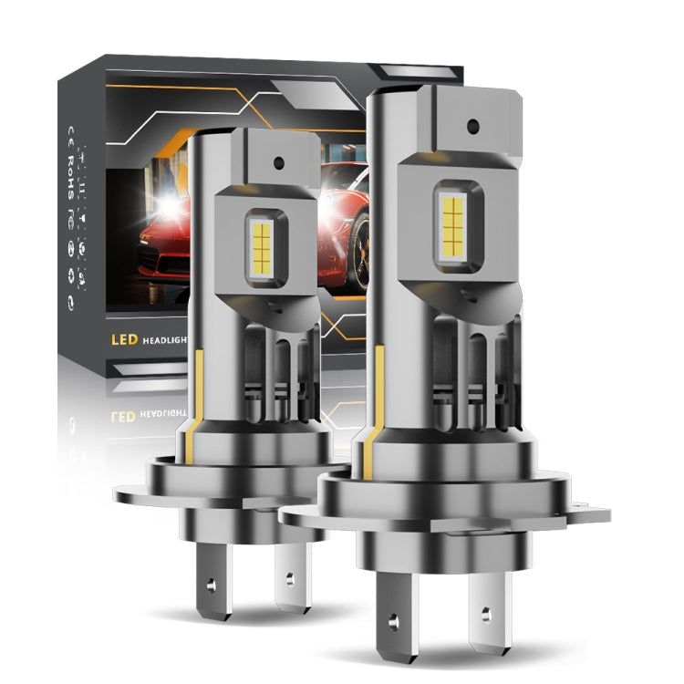 Pair 22W 2000lm 6000K Car LED Direct Plug-in Headlight Bulb