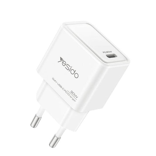 Yesido YC60 PD20W Single Port Type-C GaN Charger, EU Plug