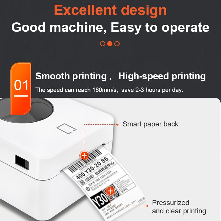 ZJ-9250 100x150mm USB Bluetooth Thermal Label Printer Reluova