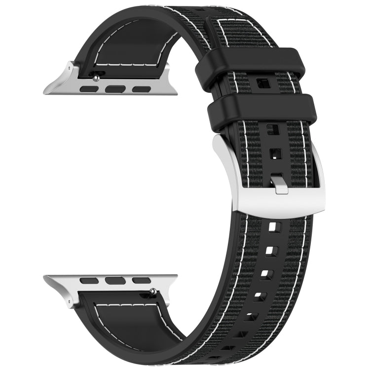 Official Buckle Hybrid Nylon Braid Silicone Watch Band, Series 3