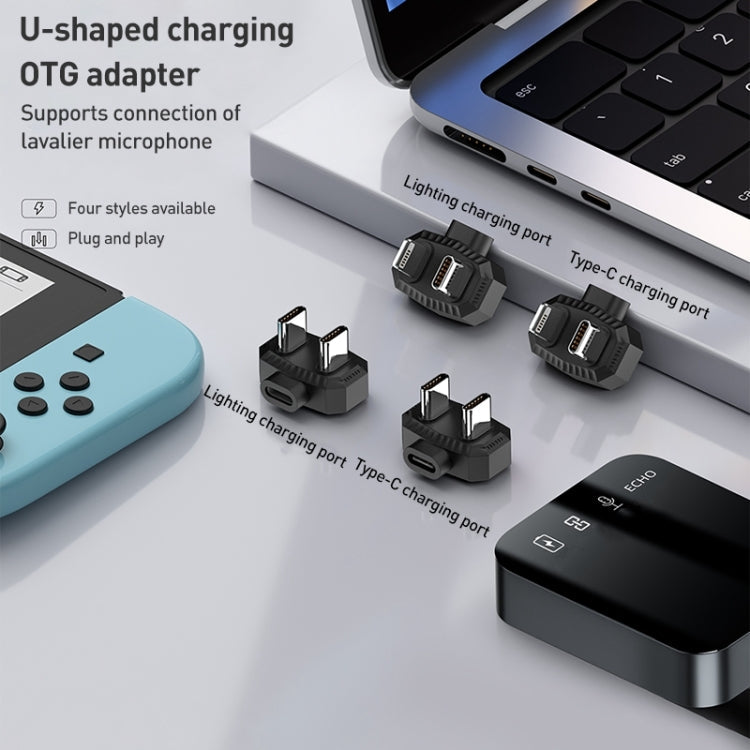 Lavalier Microphone U-shaped Charging Adapter OTG Converter Reluova