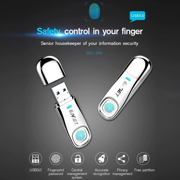 USB 3.0 Interface Metal Flash U Disk with Fingerprint Identification My Store