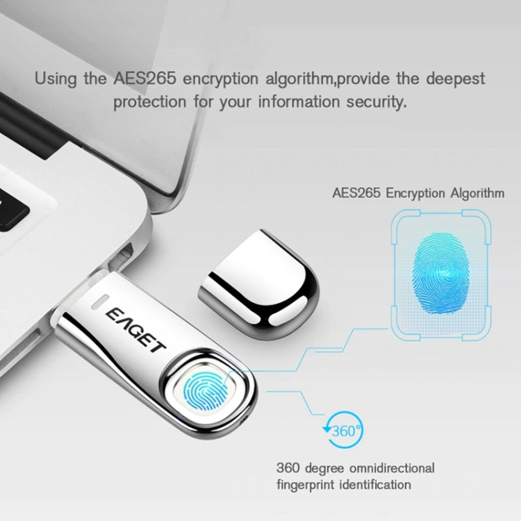 USB 3.0 Interface Metal Flash U Disk with Fingerprint Identification My Store