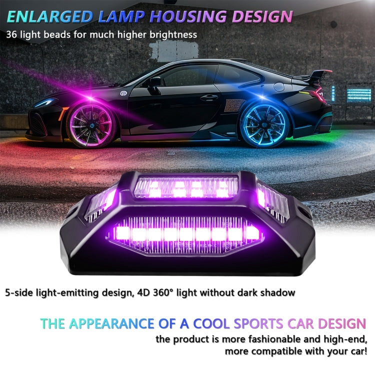 G6 RGB Colorful Car Chassis Light LED Music Atmosphere Light With 4-Button Remote Control ÎҵÄÉ̵ê