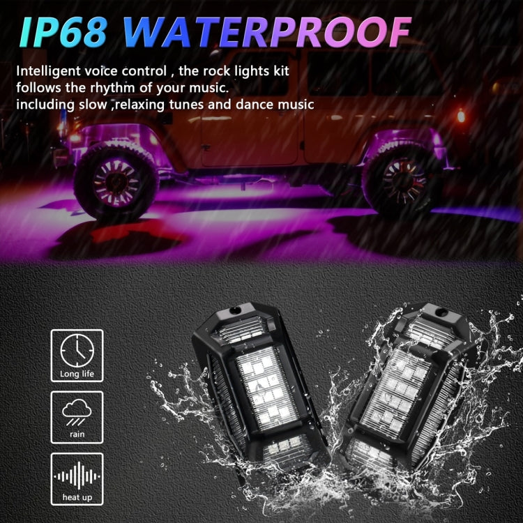 G6 RGB Colorful Car Chassis Light LED Music Atmosphere Light With 4-Button Remote Control ÎҵÄÉ̵ê