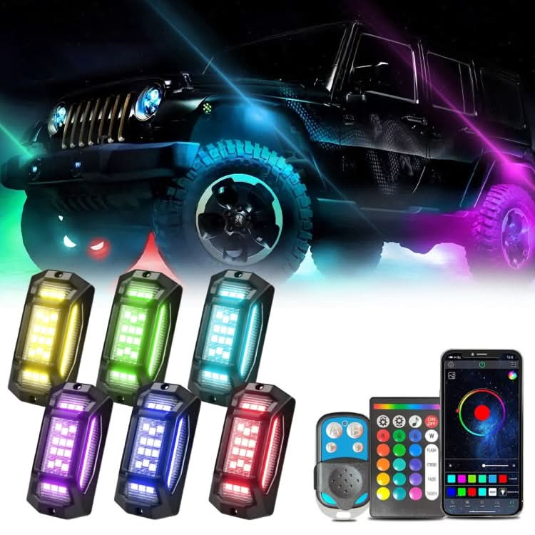 G6 RGB Colorful Car Chassis Light LED Music Atmosphere Light With Dual Control Remote Control ÎҵÄÉ̵ê