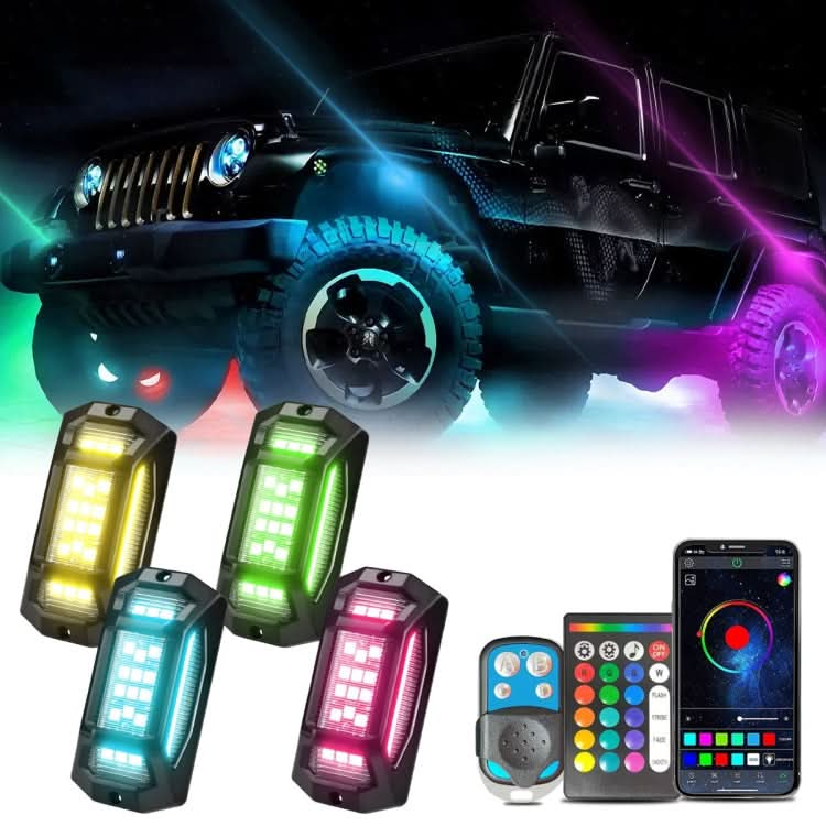 G6 RGB Colorful Car Chassis Light LED Music Atmosphere Light With Dual Control Remote Control ÎҵÄÉ̵ê