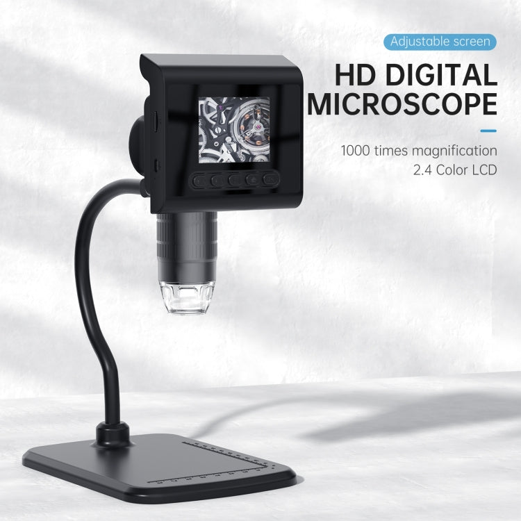 P190 1000X Desktop HD Digital Microscope with 2.4 inch Screen Reluova