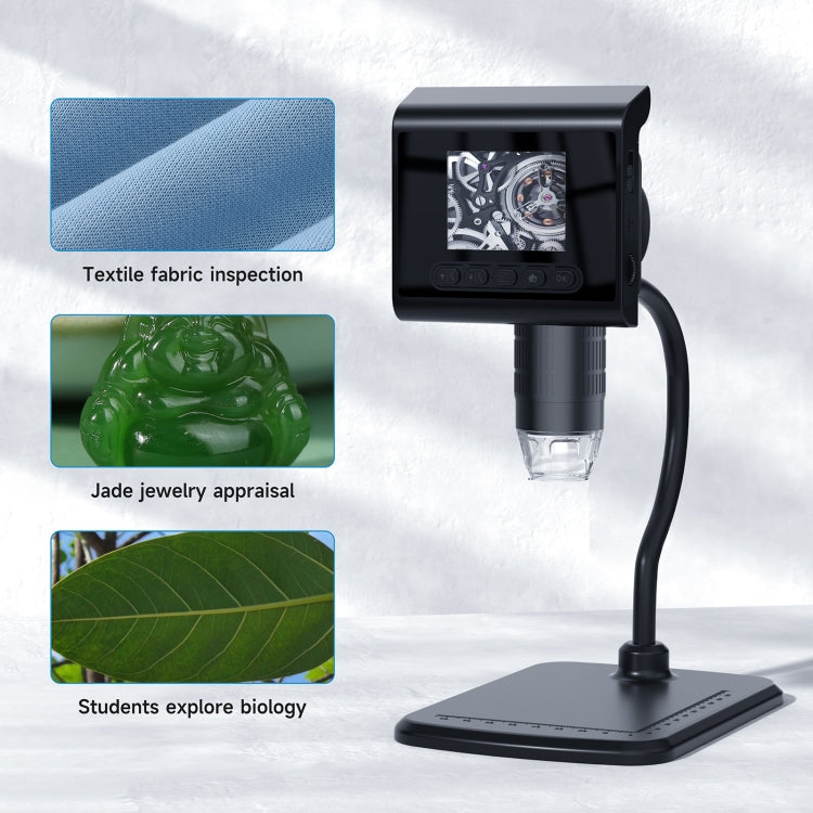 P190 1000X Desktop HD Digital Microscope with 2.4 inch Screen Reluova