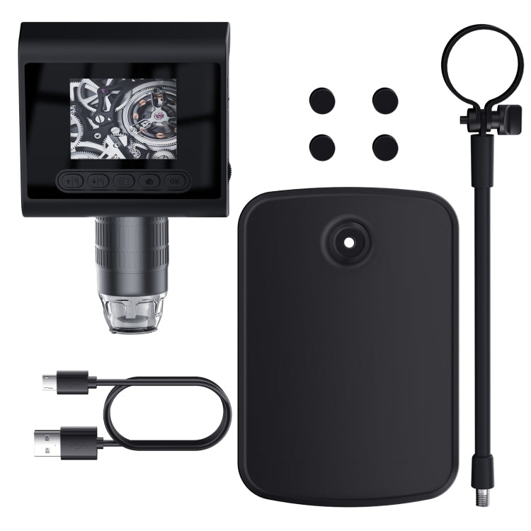 P190 1000X Desktop HD Digital Microscope with 2.4 inch Screen Reluova