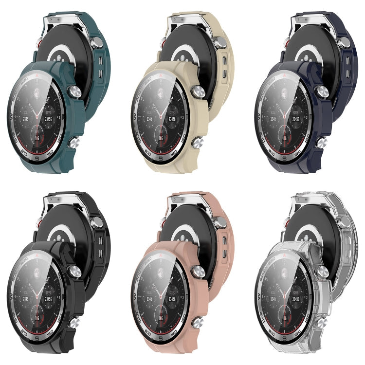 PC + Tempered Film Integrated Watch Protective Case