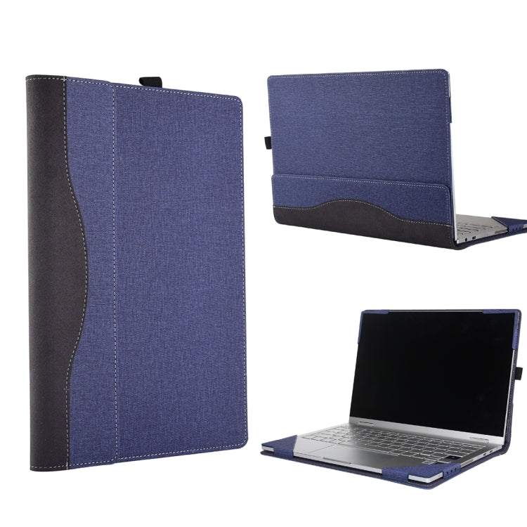 Cloth Texture Laptop Leather Case With Stand Function My Store