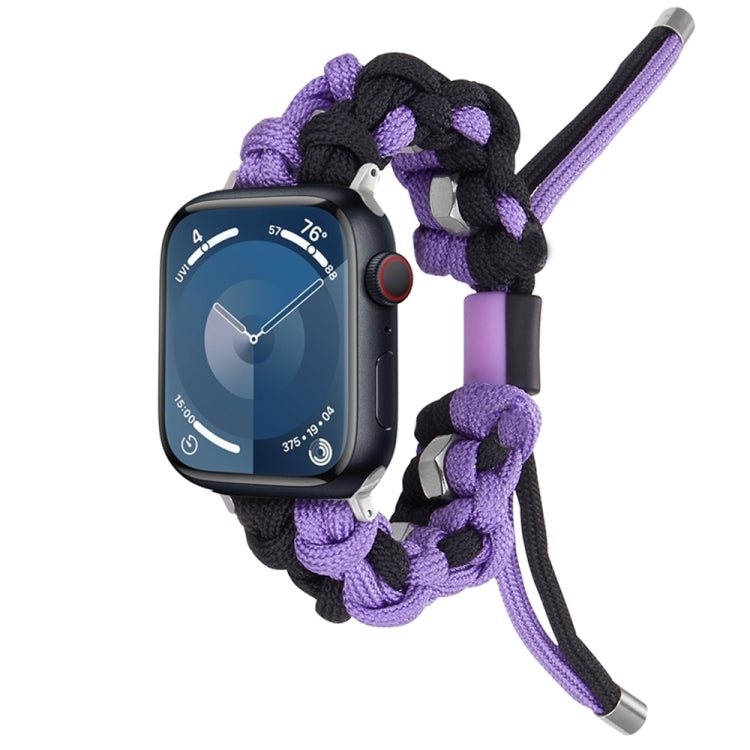 Screw Nut Dual-Color Braided Paracord Watch Band, Series 6