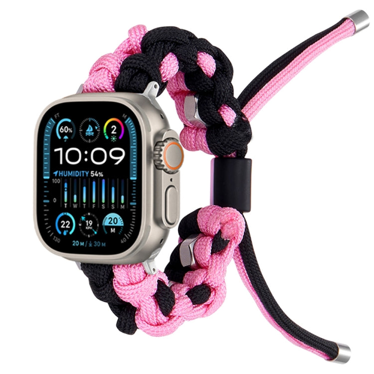 Screw Nut Dual-Color Braided Paracord Watch Band, Series 2