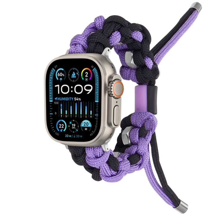 Screw Nut Dual-Color Braided Paracord Watch Band, Series 2