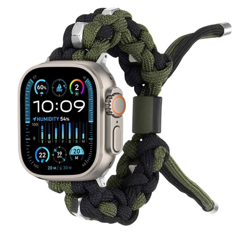 Screw Nut Dual-Color Braided Paracord Watch Band, Series 2