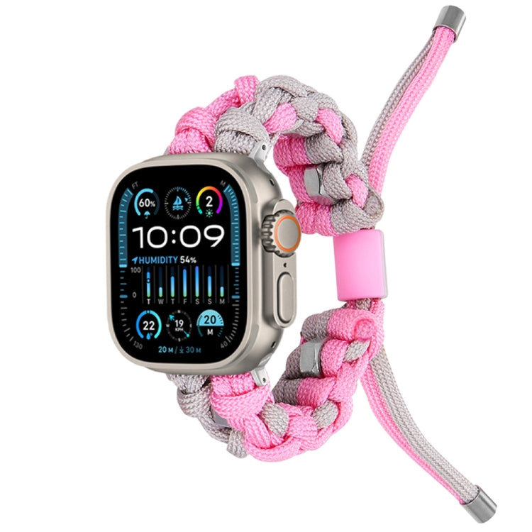 Screw Nut Dual-Color Braided Paracord Watch Band, Series 2