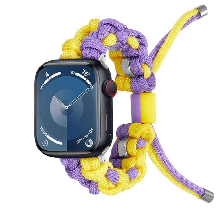 Screw Nut Dual-Color Braided Paracord Watch Band, Series 4