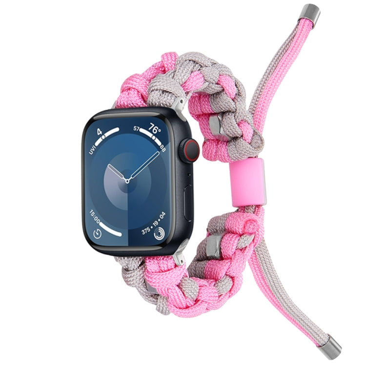 Screw Nut Dual-Color Braided Paracord Watch Band, Series 4