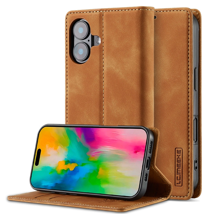 LC.IMEEKE Strong Magnetism Microfiber Leather Phone Case