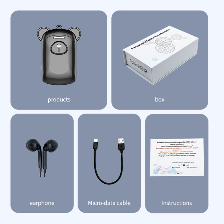 JNN Q6 Bear Smart Noise Cancelling Voice Recorder